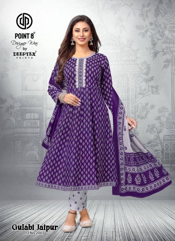 Deeptex Gulabi Jaipur Vol-2 – Anarkali Kurti With Pant & Dupatta